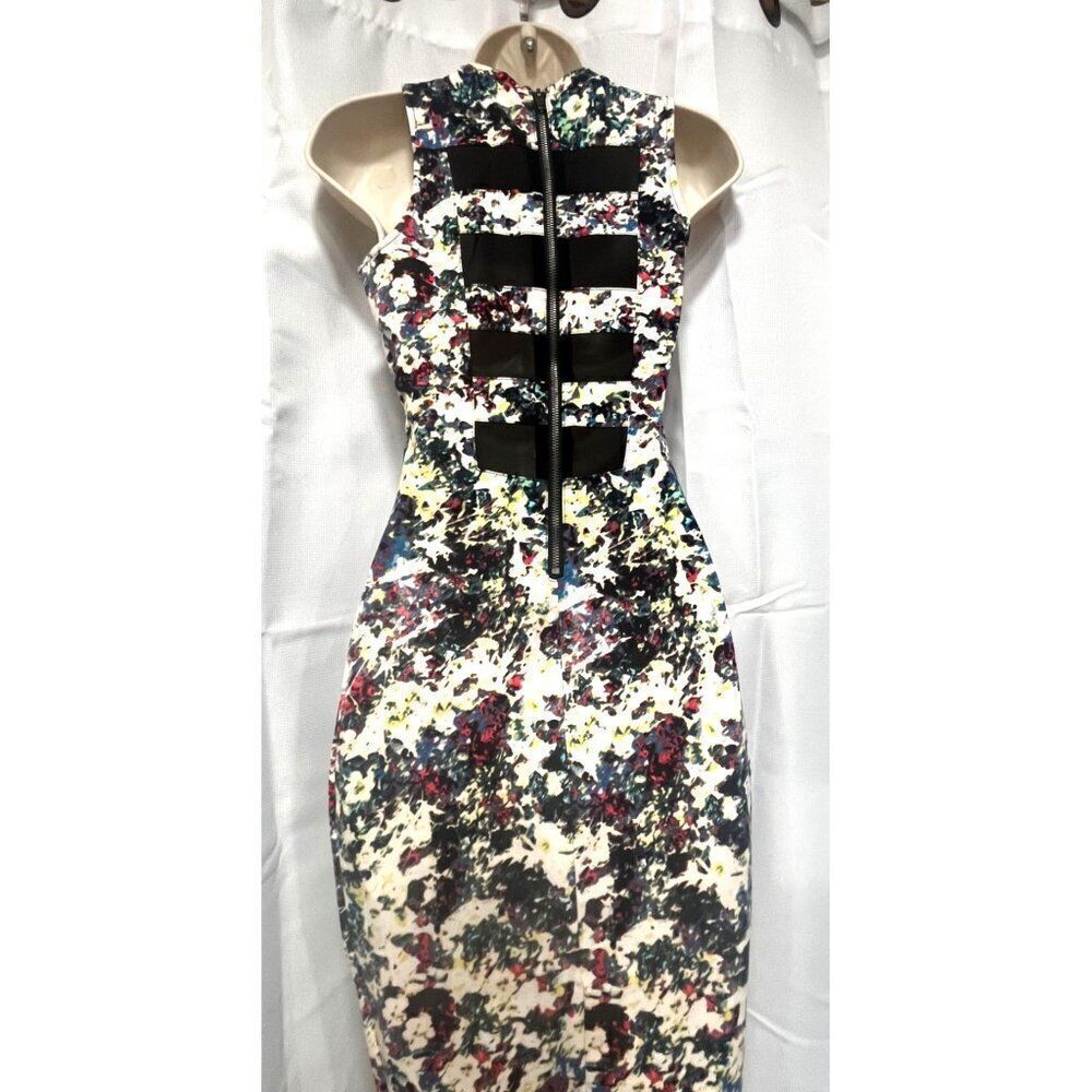 $59.00 Material Girl Junior’s Sleeveless Floral Print Bodyco, Multi, Size S - Picture 9 of 14